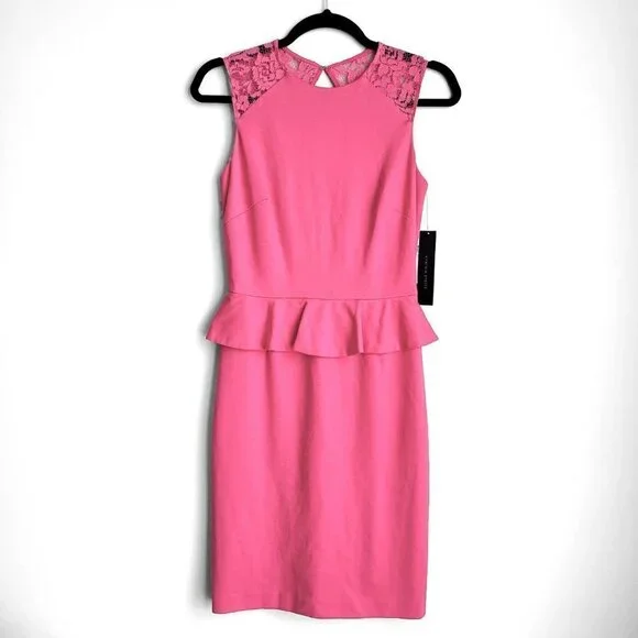 NWT Cynthia Steffe Hot Pink Lace Cutout Back Bodycon Peplum Dress is available for purchase on au PAY Market - Imported Goods Online Store Co.Ltd. | au PAY Market - Online Shopping Site NWT Cynthia Steffe Hot Pink Lace Cutout Back Bodycon Peplum Dress is available for purchase on au PAY Market - Imported Goods Online Store Co.Ltd. | au PAY Market - Online Shopping Site